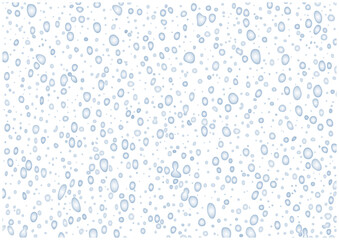 ガラスなどの表面で弾かれた水滴の水玉テクスチャ