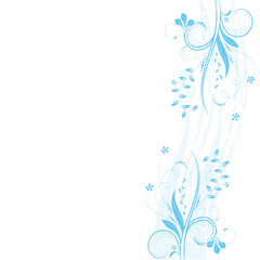 Grunge floral background, vector illustration