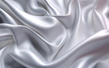 white glossy silk cloth background