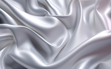 Obraz premium white glossy silk cloth background