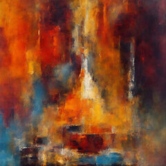 grunge abstract lamp painting 