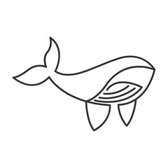 Whale logo icon design