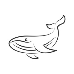 Whale logo icon design