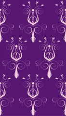 Vector Illustration of seamless background. Purple Pink Abstract Flower