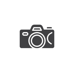 Photo camera vector icon