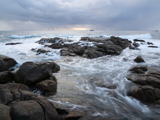 Sunset on the Rocky Coastline