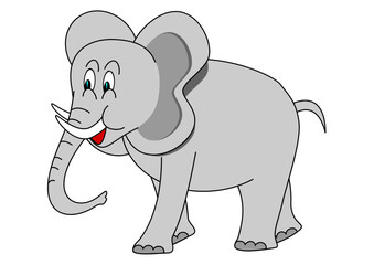 Obraz premium africa elephant animal illustration mammal