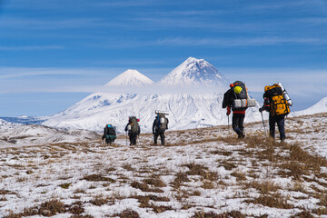 Climbers go to two high volcanoes