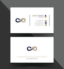 Naklejka premium Creative Business Card Template Design