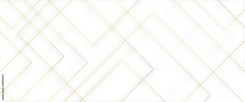 Poster modern minimal and clean white gold background with realistic line wave geometric circle shape, abst