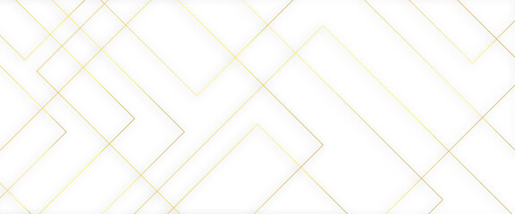 Modern minimal and clean white gold background with realistic line wave geometric circle shape,  abstract white and gold colors with lines pattern texture business background.