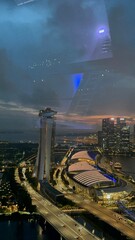 clear blue sky in town