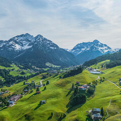 Eindrucksvolle Natur im Kleinwalsertal bei Hirschegg
