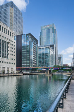 London,England on 24th May 2023: 
General view of The Citigroup Centre is a building complex in London. It houses Citigroup's EMEA headquarters and is located in Canary Wharf in the city's Docklands.