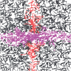 Abstract texture with red and purple areas