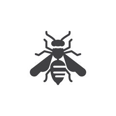 Wasp insect vector icon
