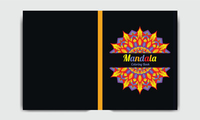 Mandala Coloring Book Cover Design