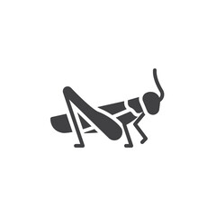 Grasshopper vector icon