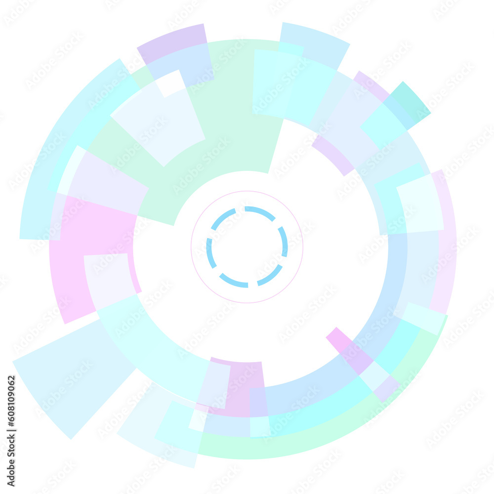 Poster abstract hud tech circle digital display sci-fi futuristic