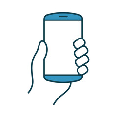 Smart phone icon vector on trendy design