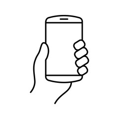 Smart phone icon vector on trendy design