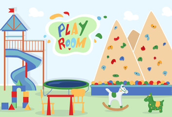 Play Room Flat Background