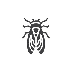 Cicada insect vector icon