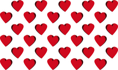 Fototapeta na wymiar Hearts seamless pattern. Love wallpaper. Hearts vector background. St. Valentine's Day. 