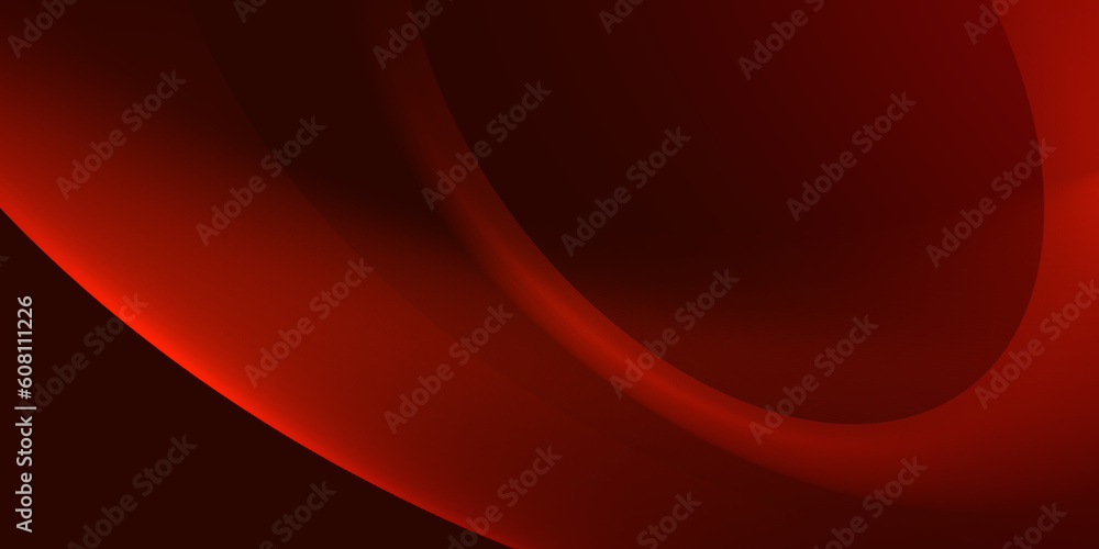 Poster abstract red fractal wave background for design