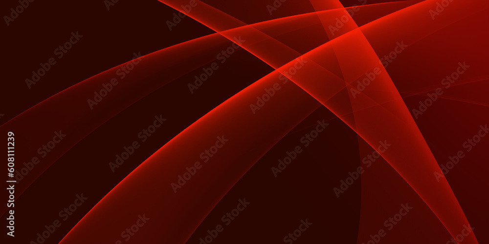 Poster abstract red fractal wave background for design