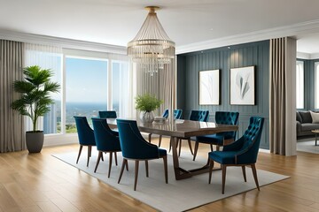 dining room with dining table and chair