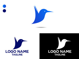 Modern Bird logo design. Business. Bird vector art. Creative design.Unique. Abstract Bird Logos. Premium vector. Animale