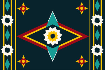 Navajo tribal vector seamless pattern. 