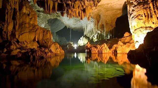 caves of aggtelek karst and slovak karst hungary generative ai
