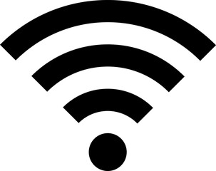 Free Wifi icon - obrazy, fototapety, plakaty