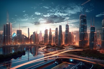 Smart City: A Technological Skyline Prepared for the Future, Generative AI.