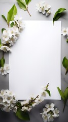 a postcard decorated with beautiful flowers