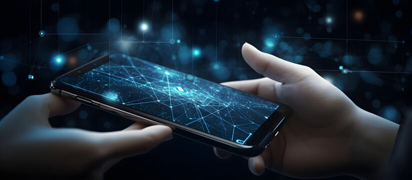 Cyberspace, Netzwerk, Stock Photo, Zusammenhalt, Zukunft, Web, Kommunikation, Business, Technologie, Hand, Smartphone, Handy, App, Internet, Security