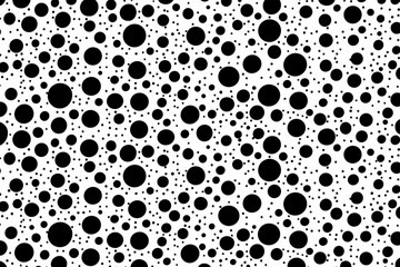 Fototapeta na wymiar Doodle inspired Polka dot pattern pattern, cartoon sticker, sketch, vector, Illustration