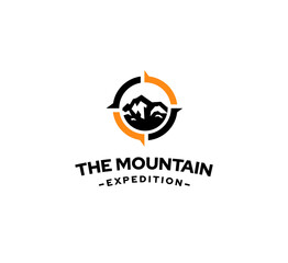 Adventure logo design, outdoor logo design isolated on white background © 4youstudio