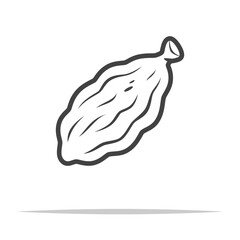 Cardamom outline icon transparent vector isolated