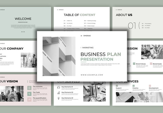 Corporate Plan Presentation Design Layout