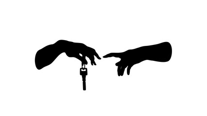 Hand giving a house key
