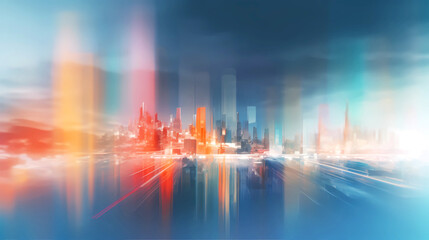 Fototapeta premium Beautiful background image in bright blurry colors.