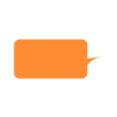 Orange Message Box Speech Bubble