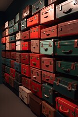 Classic Suitcase Image: Vintage Travel Nostalgia - Perfect for Travel, Adventure, and book cover, Generative AI