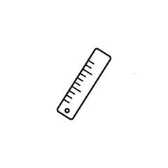 Office or school stationery icon ruler 