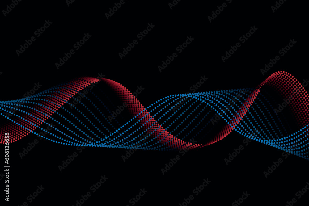 Poster colorful soft 3d halftone wave effect. simple gradient abstract background. suitable for landing pag