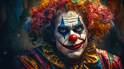 Playful Clown. Generative AI