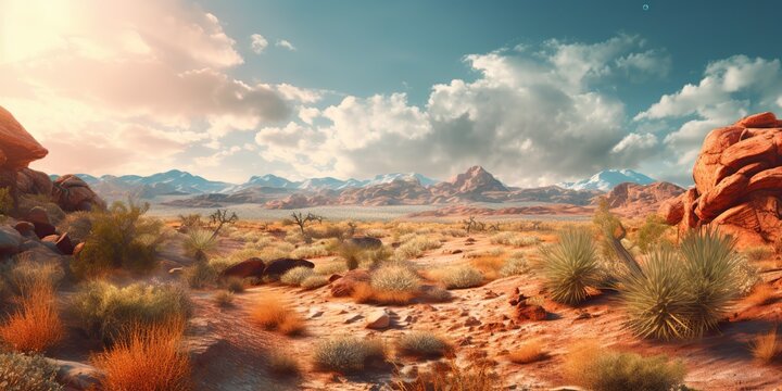 AI Generated. AI Generative. Wild west western texas arizona mexico native american indian landscape outdoor. Graphic Art